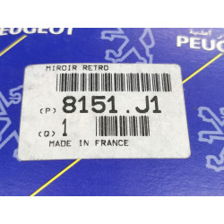 WKŁAD LUSTERKA LEWA STRONA PEUGEOT 405 I II OE 8151.J1