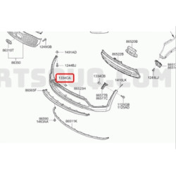 Nakrętka-Sprężyna, Zderzak Hyundai Getz 2002- OE 13324 05027B