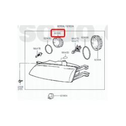 Pokrywa, osłona reflektora przód Hyundai Santa FE 2000- OE 92191 22000