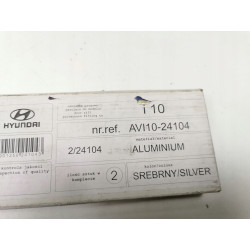 NAKŁADKI PROGOWE ALUMINIUM SREBRNE HYUNDAI i10 AVI10-24104