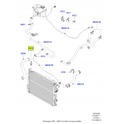 Zacisk, przewody chłodnicy FORD Fiesta 01-08 / Fusion 01-12 (CBK) 6969206