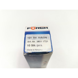 Żarówka rurkowa 12V 5W SV8,5-8 FORCH 3801 1721