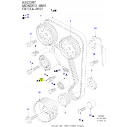 ŚRUBA ROLKI NAPINACZA FORD MONDEO 1996-2000 (GD) 1663884