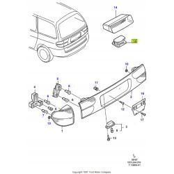 Oprawka-uchwyt Lampa STOP FORD Galaxy 1994-2000 (VX) OE 1017157