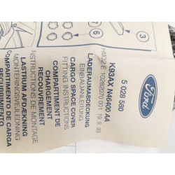Zestaw - Osłona przedziału ładunkowego FORD Escort/Orion 1990-1995 5028453