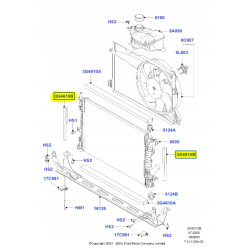 Podkładka piankowa, chłodnica FORD Fiesta 01-08 /Fusion 01-12 (CBK) 1339465