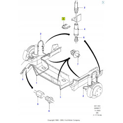 Klips Przewody hamulcowe tylne FORD Cougar 1998-2000 (MC) OE 3044471