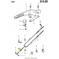 Linka - Hamulec Postojowy FORD Fiesta 1976-1989 (AX) OE 6502746