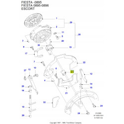 Ustalacz-Łoży.Głów.Koła Zęb.Napędow FORD Fiesta 1995-2002 (DX) OE 6847096