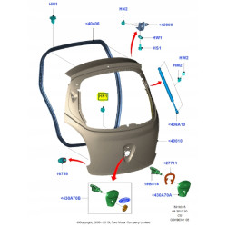 Nakrętka M6 klapa bagażnika Ford KA 2008- (CCU) OE 1549544