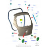 Nakrętka M6 klapa bagażnika Ford KA 2008- (CCU) OE 1549544