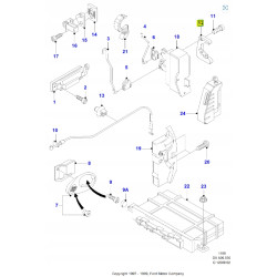 Element dystansowy zamka drzwi przód/ tył Fiesta 1995-2002 (DX) OE 7058705