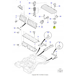 Zacisk, klips Tapicerka boczna FORD Fiesta 1995-2002 (DX) OE 6700094