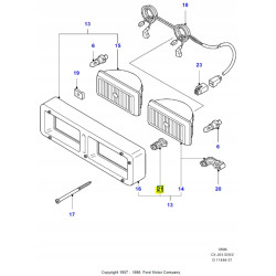 Uchwyt, Dodatkowe Reflektory - Montaż FORD Fiesta 1989-1996 (CX) OE 6651513