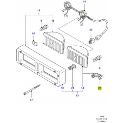 Uchwyt, Dodatkowe Reflektory - Montaż FORD Fiesta 1989-1996 (CX) 6651512