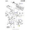 Listwa zderzaka przód FORD Fiesta 1976-1989 (AX) OE 1650652