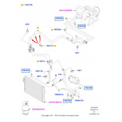 Pierścień "O" klimatyzacji Ford S-MAX/Galaxy 2006- (CA1) OE 1433342