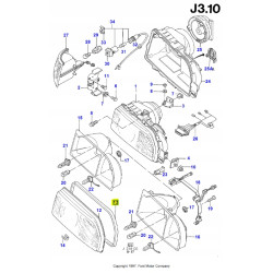 Uszczelka lampy przedniej Ford Sierra 1987-1993 (DD) OE 6167996