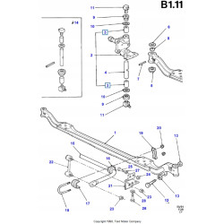 Dystans, Oś Przednia I Stabilizator FORD Transit 1985-1991 (CY) OE 1662267