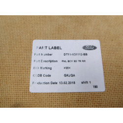 PANEL PRAWY POSZYCIA DRZWI PRZESUWNYCH FORD CONNECT 18- OE DT11-V31112-BB