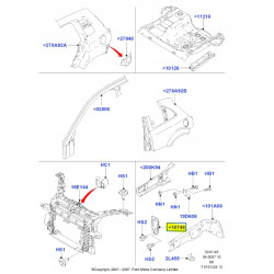 Płytka wzmacniająca przód FORD Fiesta 01-08 / Fusion 01-12 OE 1318063
