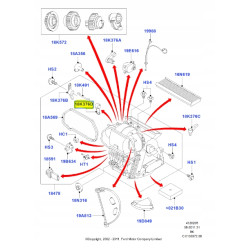 Drążek sterujący nagrzewnicy FORD Fiesta 01-08 / Fusion 01-12 OE 1214366
