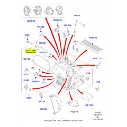 Dźwignia - Sterowanie Nagrzewnica / Klimatyzacja Ford Fiesta 01-08 1214365