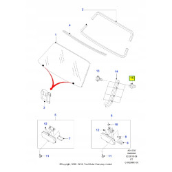 Nakrętka - Rozszerzenie Szyba przednia FORD Ranger 2006-2011 OE 4006442
