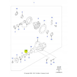 Osłona, dyferencjał tył Ford Ranger 2006-2011 OE 3951548