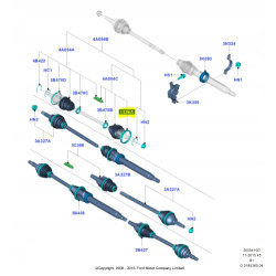 Obejma osłony przegubu przód Ford Fiesta 2008-2012 OE 4669534