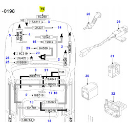 Wiązka, przewód elektryczny Ford Fiesta 1995-2002 OE 1021918