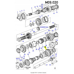 Koło zębate skrzyni biegów Ford Sierra OE 6094969