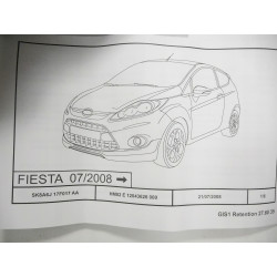 Dyfuzor zderzak przedni Ford Fiesta OE 1550843