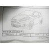 Dyfuzor zderzak przedni Ford Fiesta OE 1550843