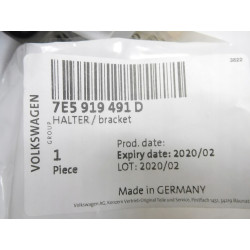 Uchwyt czujnika parkowania lewy tył Volkswagen Transporter OE 7E5919491D