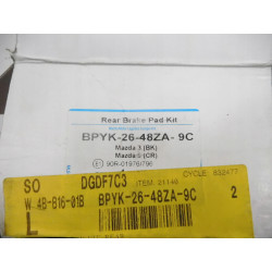 Zestaw klocków hamulcowych, hamulce tarczowe Mazda 3 5 OE BPYK-26-48ZA-9C