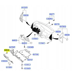 Spinka, klips Hyundai I20 OE 84743 34000