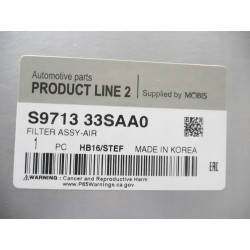 Filtr, wentylacja przestrzeni pasażerskiej Hyundai Santa FE OE S9713 33SAA0