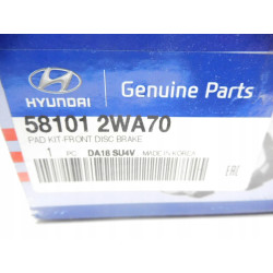 Zestaw klocków hamulcowych, hamulce tarczowe Hyundai Santa FE 58101 2WA70