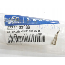 Listwa szyby drzwi prawy przód Hyundai Elantra OE 82220 3X000