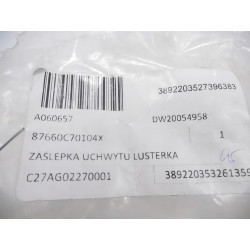 Zaślepka uchwytu lusterka prawego Hyundai I20 OE 87660-C70104X