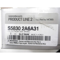 Klocki hamulcowe tył Hyundai I10 S5830 2A6A31