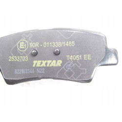 Zestaw klocków hamulcowych, hamulce tarczowe Textar 2533703