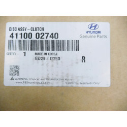 Tarcza sprzęgła Hyundai I20 OE 41100 02740