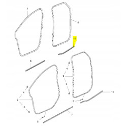 USZCZELKA WYKROJU OKNA DRZWI TYLNYCH LEWYCH OPEL MERIVA B OE 13266926