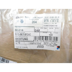 Uszczelka drzwi lewy tył Volkswagen Golf Sportsvan OE 510867913C