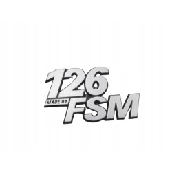 Emblemat 126 MADE BY FSM Fiat OE 7550112