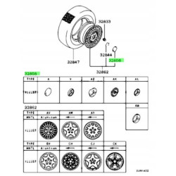 Dekielek, zaślepka koła Mitsubishi Diamante Sigma OE MB891735