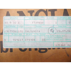 Chłodnica wody Fiat / Valeo Fiat Uno OE 7739938