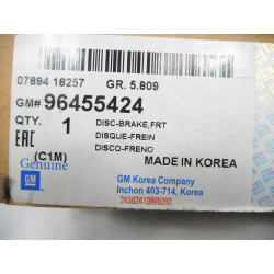 Tarcza hamulcowa przód Chevrolet Spark Matiz OE 96455424